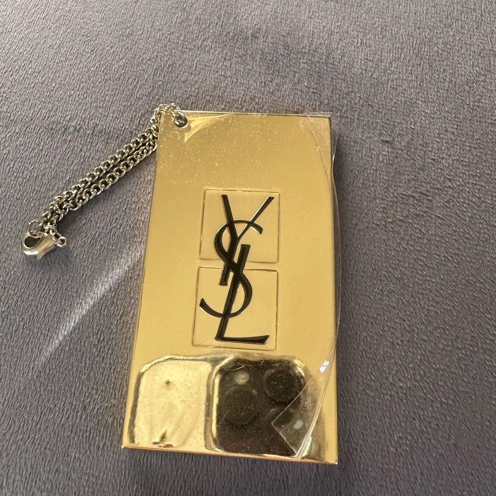 YSL metal Keychain mirror